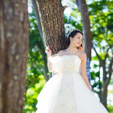 沖繩傳統織物花布婚紗 Bianca
