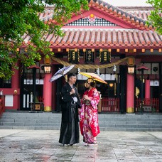 沖繩地位最高的神社-波上宮婚紗照