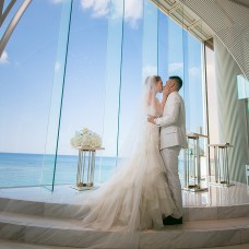 藍天大海美麗的風景-沖繩教堂婚紗攝影