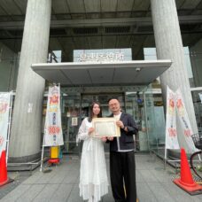 大阪婚姻登記當天幸福新人紀念照｜ST WEDDING