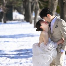 札幌雪景合法婚姻登記當天紀念攝影｜ST WEDDING