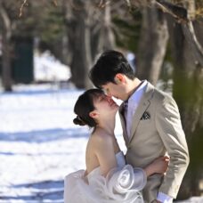 札幌大通公園銀白世界婚紗寫真｜ST WEDDING